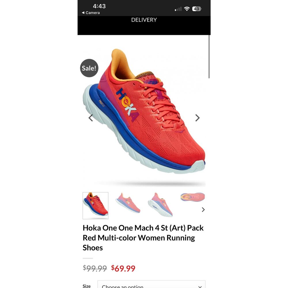Hoka One One Mach 4 St (Art) Pack Red Multi-color Women Running Shoes